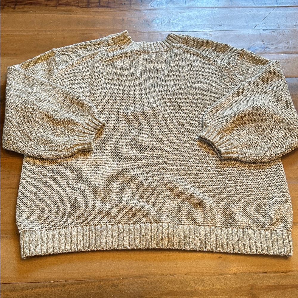 LOFT Women's Textured Green Cardigan - Picture 8 of 11